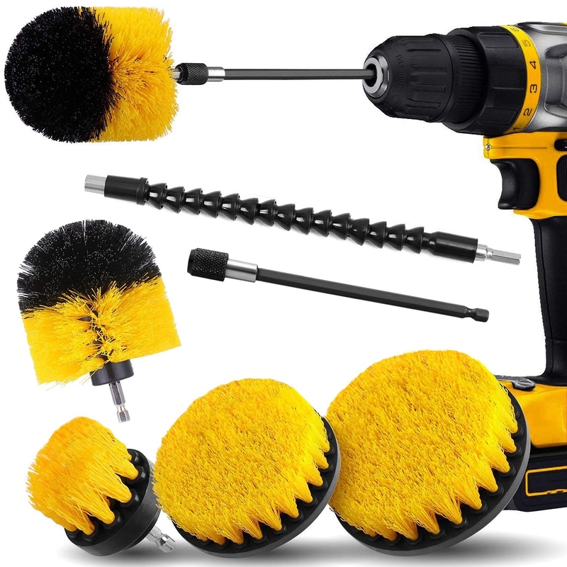 6 Pack Drill Brush Attachment For Home Cleaning Drill Muscle Brush Power